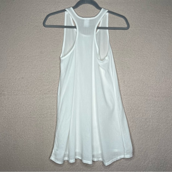 Melrose & Market Racerback Flowy Tank Top-White-Women’s S-Casual-Summer-Classic - Picture 5 of 9
